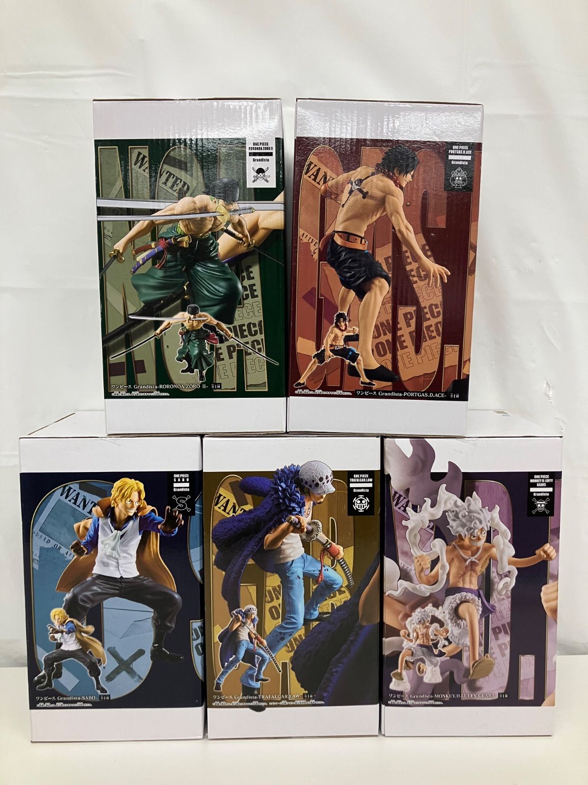 未開封 ワンピース Grandista PORTGAS.D.ACE 他 5個セット LF2850