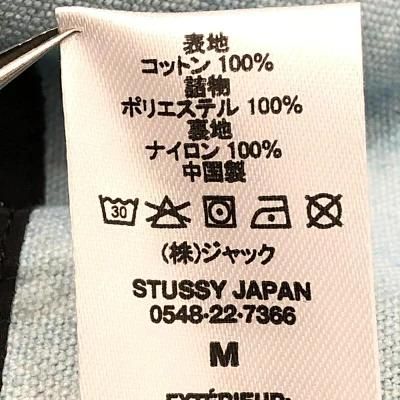 中古】STUSSY 22aw Washed Canvas Primaloft Vest ブルー サイズM[79