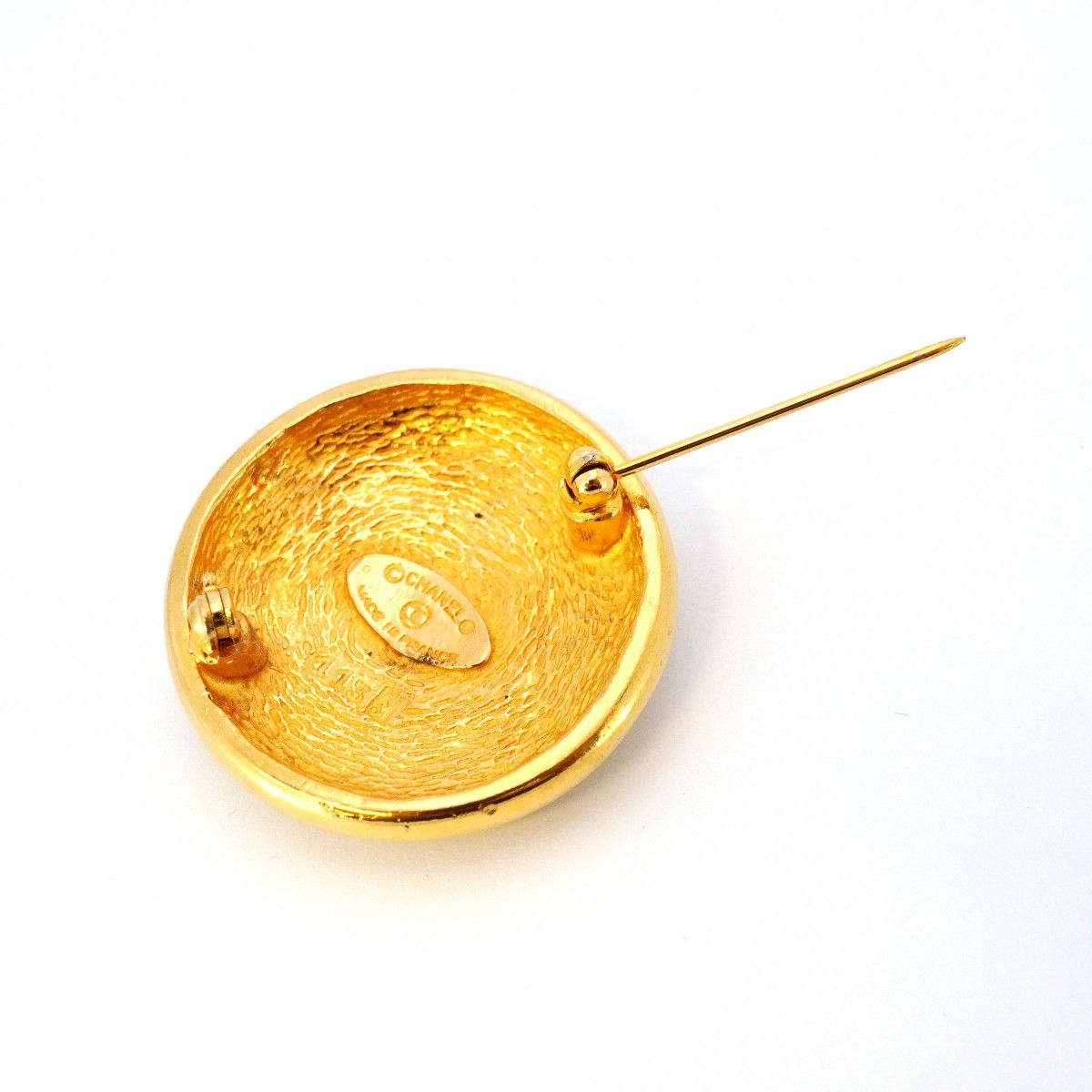 6jbb0401-k】シャネル ブローチ ヴィンテージ ココマーク 丸型