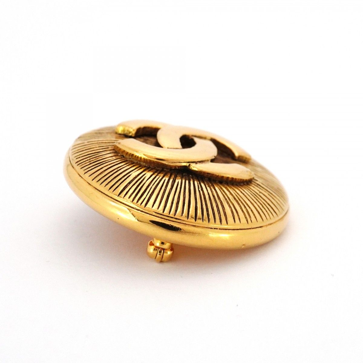 6jbb0401-k】シャネル ブローチ ヴィンテージ ココマーク 丸型