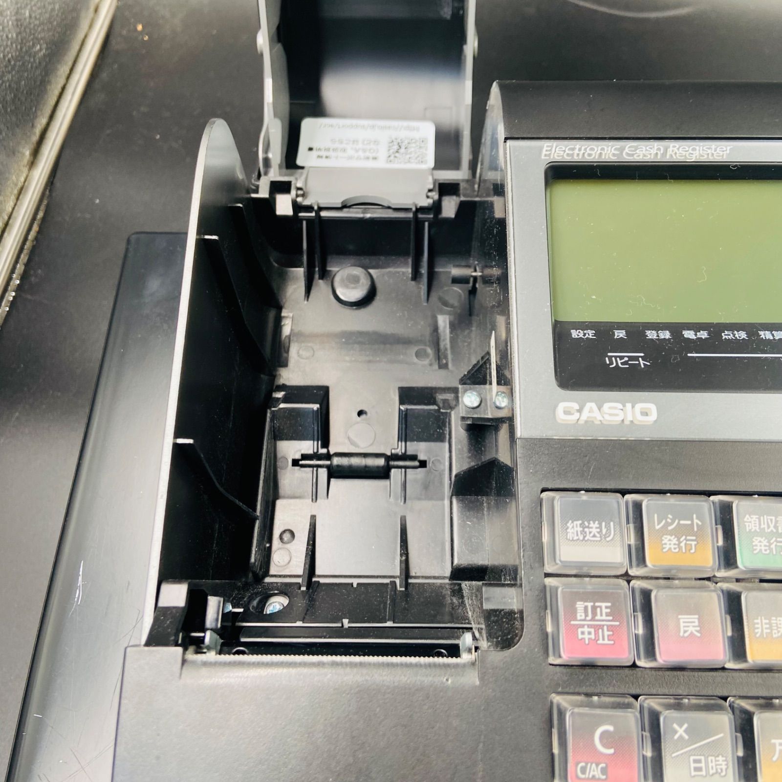 CASIO TE-400 電子レジスター インボイス ロール ケーブル 鍵 セット