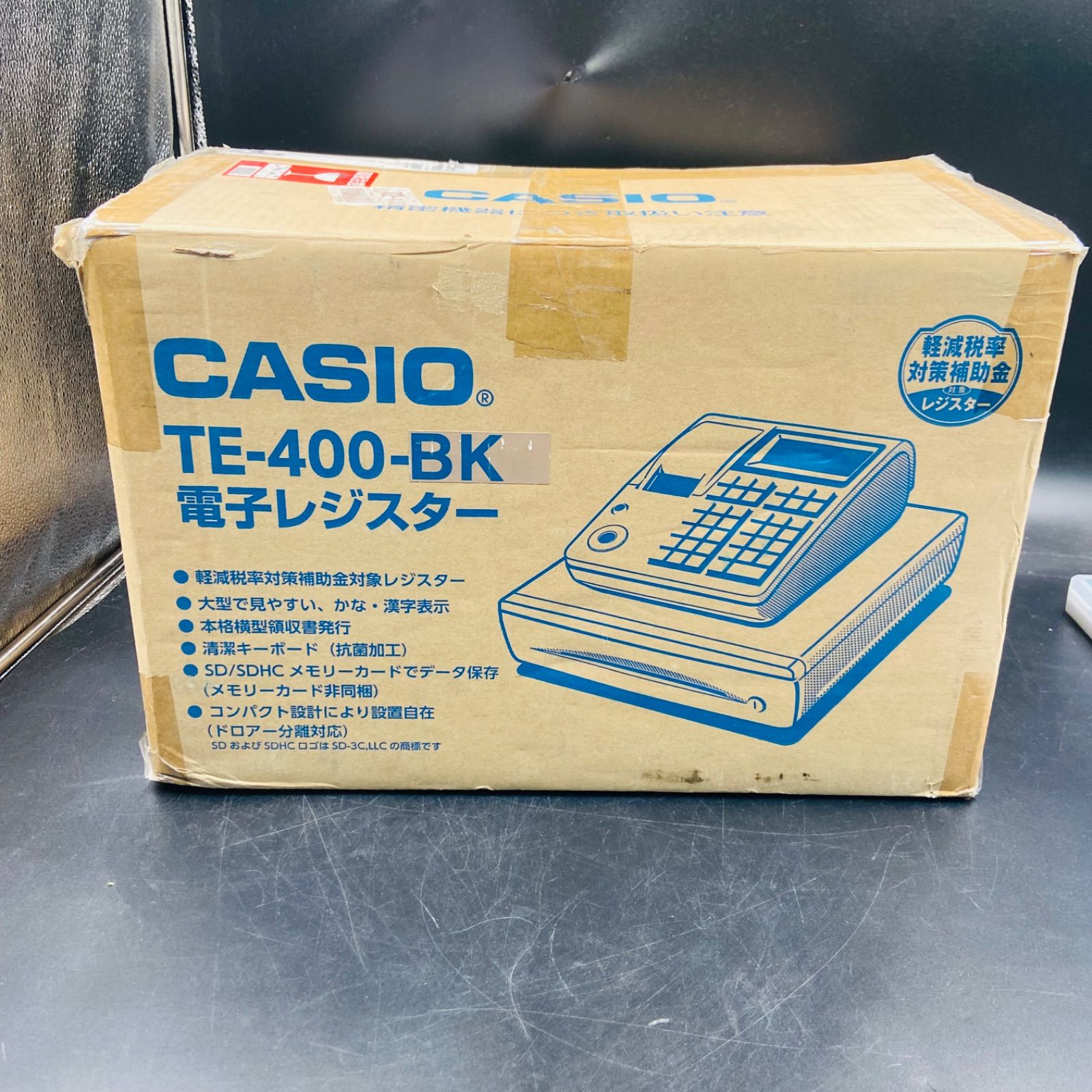 CASIO TE-400 電子レジスター インボイス ロール ケーブル 鍵 セット