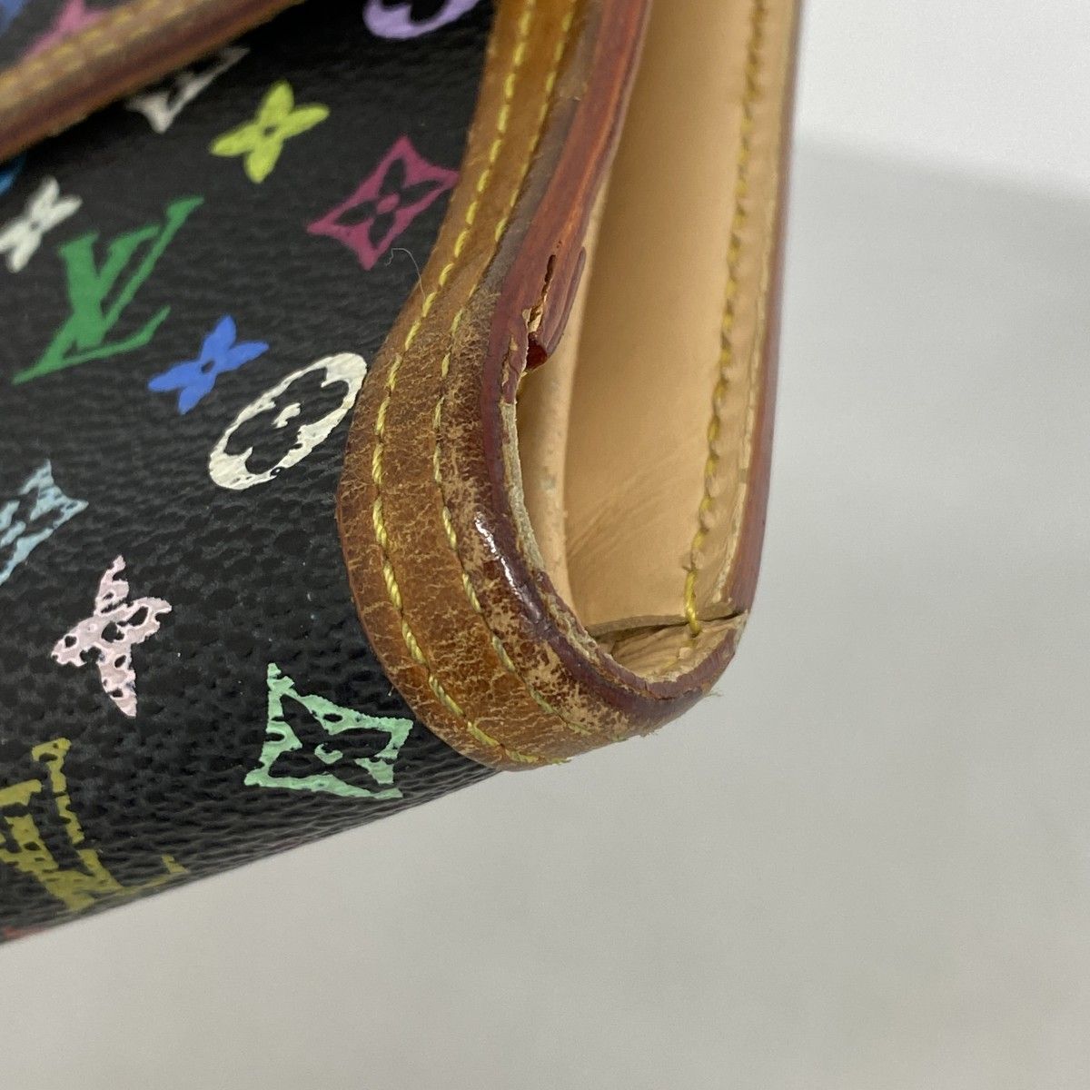 6bc4393】ルイヴィトン 三つ折り長財布 モノグラム・マルチカラー