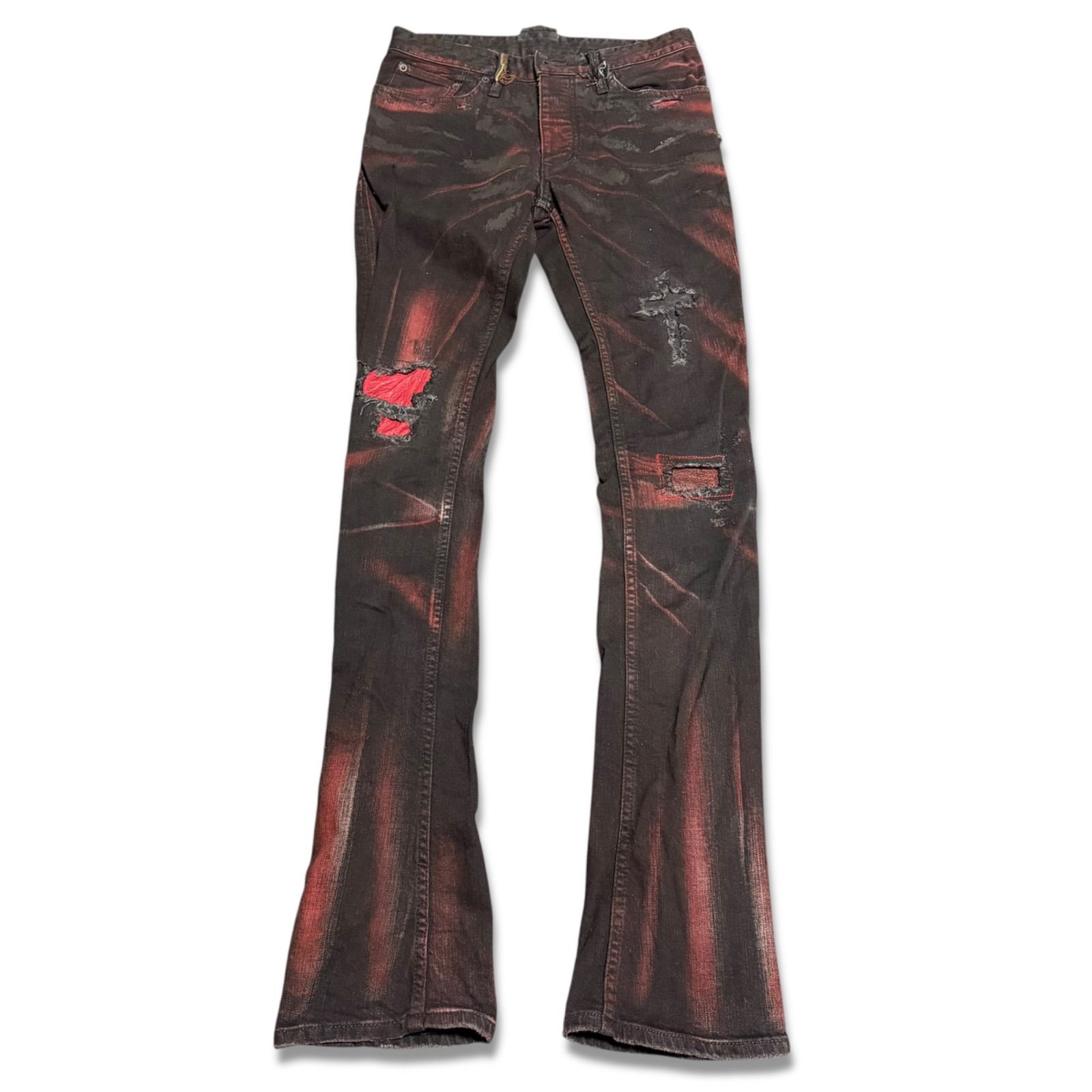 L.G.B. LGB ルグランブルー RED ARROW S-WOLF ペイント クロス加工