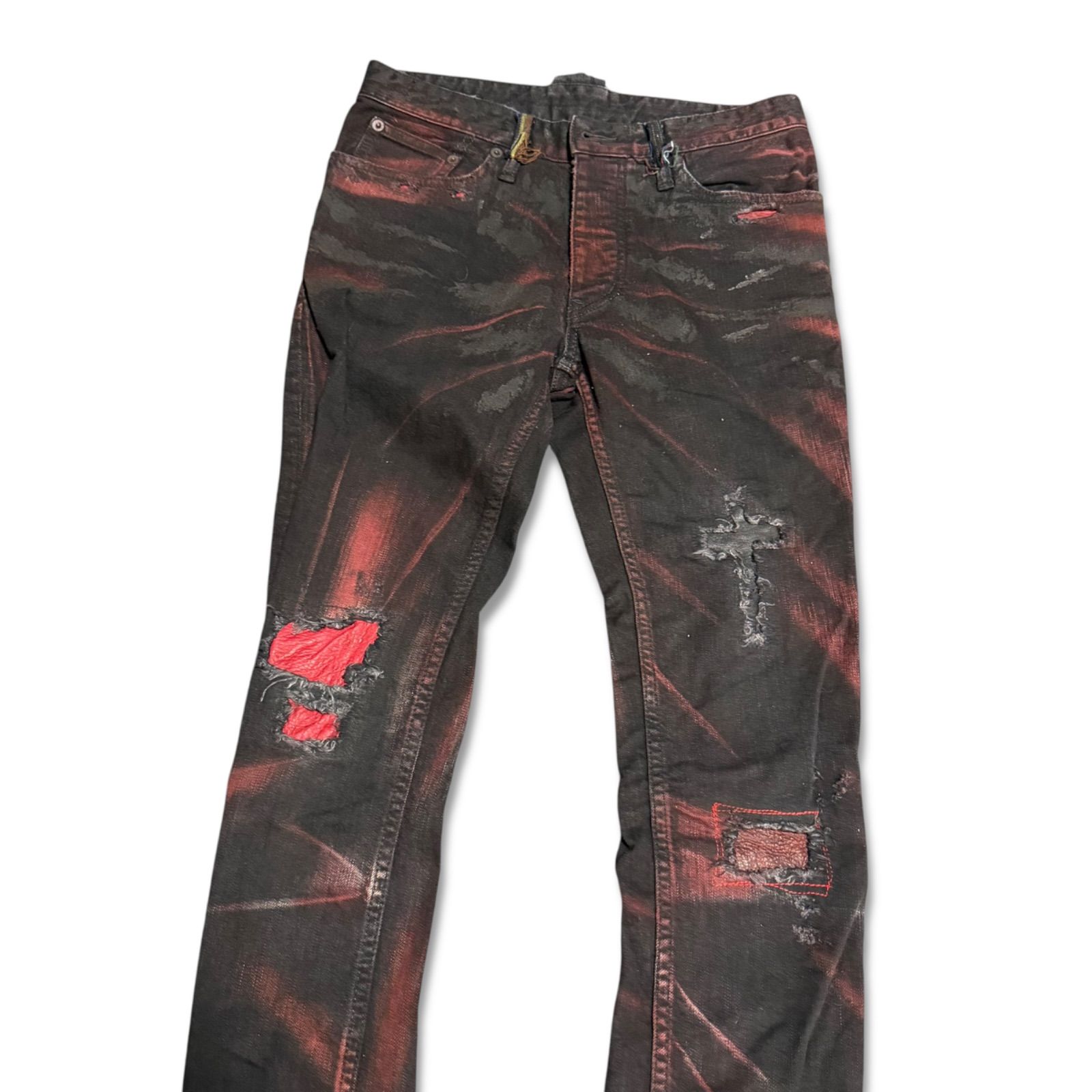 L.G.B. LGB ルグランブルー RED ARROW S-WOLF ペイント クロス加工