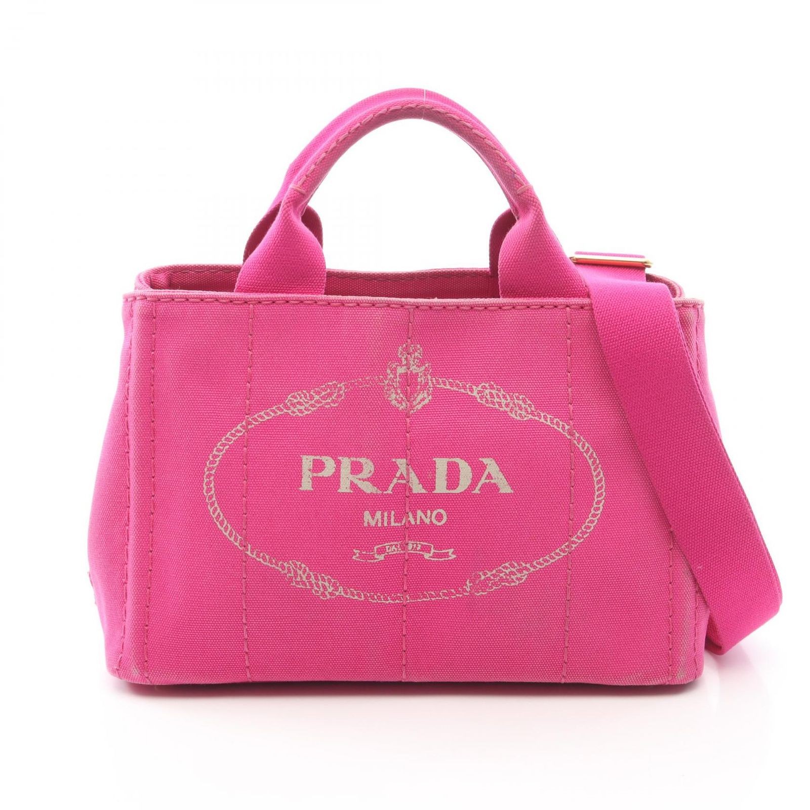 プラダ PRADA トートバッグ CANAPA カナパ 1BG439 フューシャピンク