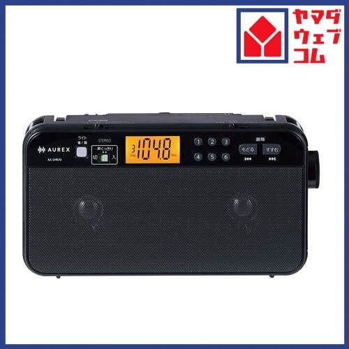 東芝 AX-SHR70(K) LEDライト付きホームラジオ 声くっきり機能搭載 高音質スピーカー おやすみタイマー付 ブラック