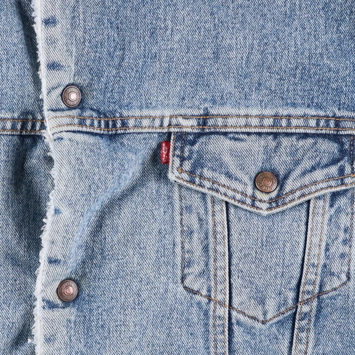 古着 90年代 リーバイス Levi's 70609-4891 中綿入り デニムボアジャケット メンズXL相当 ヴィンテージ/eaa616788 古着 90年代 リーバイス Levi's 70609-4891 中綿入り デニムボア