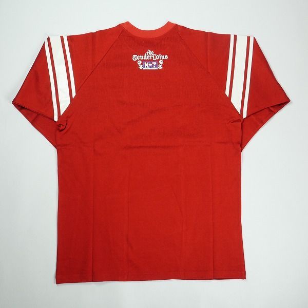 Size【M】 TENDERLOIN テンダーロイン RAYON RAGLAN SLEEVE RED