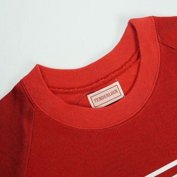 Size【M】 TENDERLOIN テンダーロイン RAYON RAGLAN SLEEVE RED
