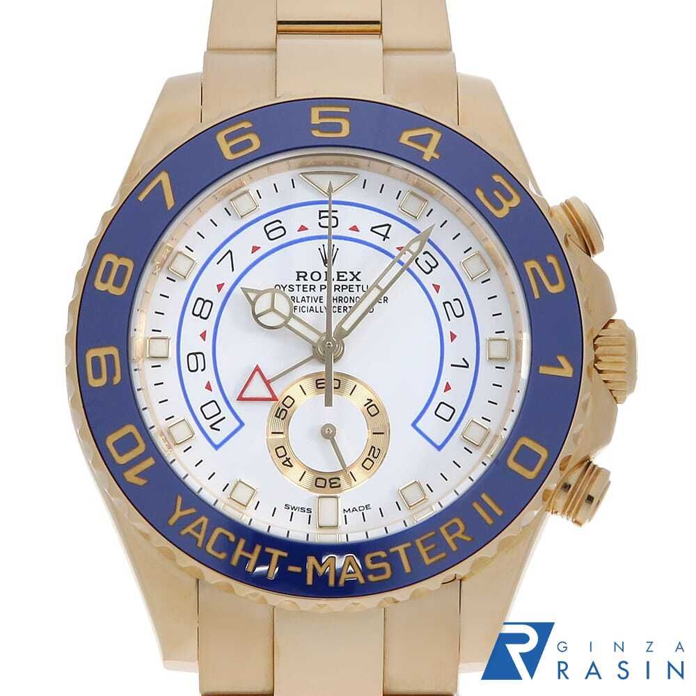 ロレックス ヨットマスターII 新型ベンツ針 116688 ホワイト ランダム