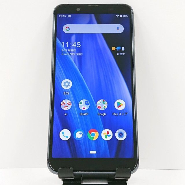 AQUOS sense3 basic SHV48 au ブラック 送料無料 本体 c17475 - メルカリ