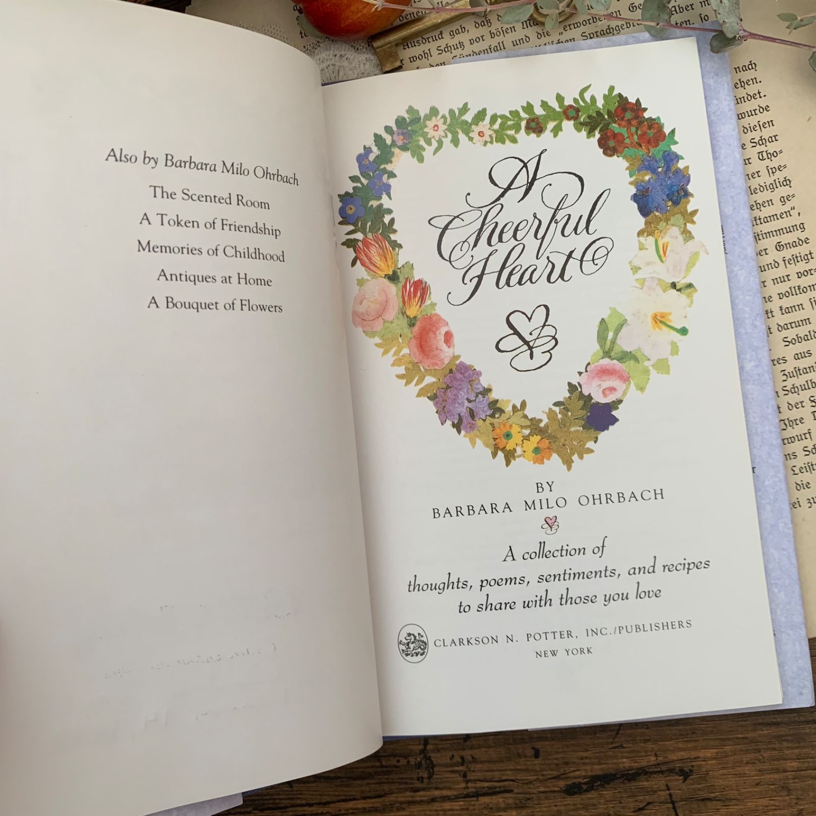 ヴィンテージ 洋書 絵本 1991年 『Cheerful Heart 』詩と名言集