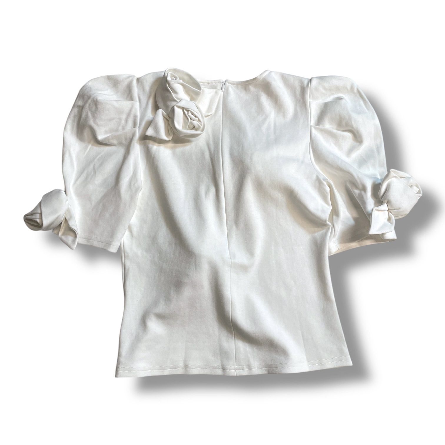 Bibiy. ビビィ ROSETTE TEE Tシャツ カットソー 半袖 フラワー バラ