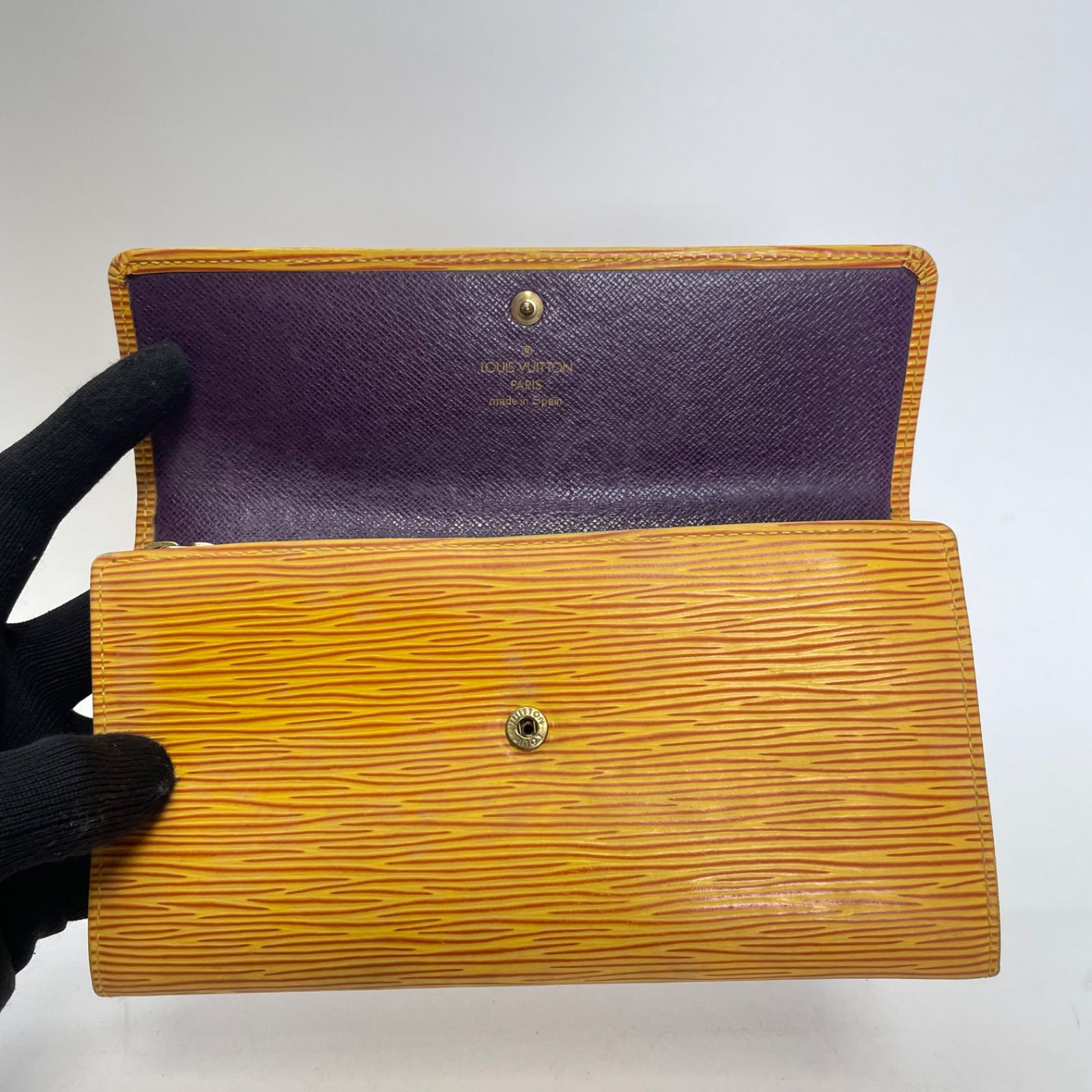 3431 LOUIS VUITTON ルイヴィトン エピ 長財布 イエロー