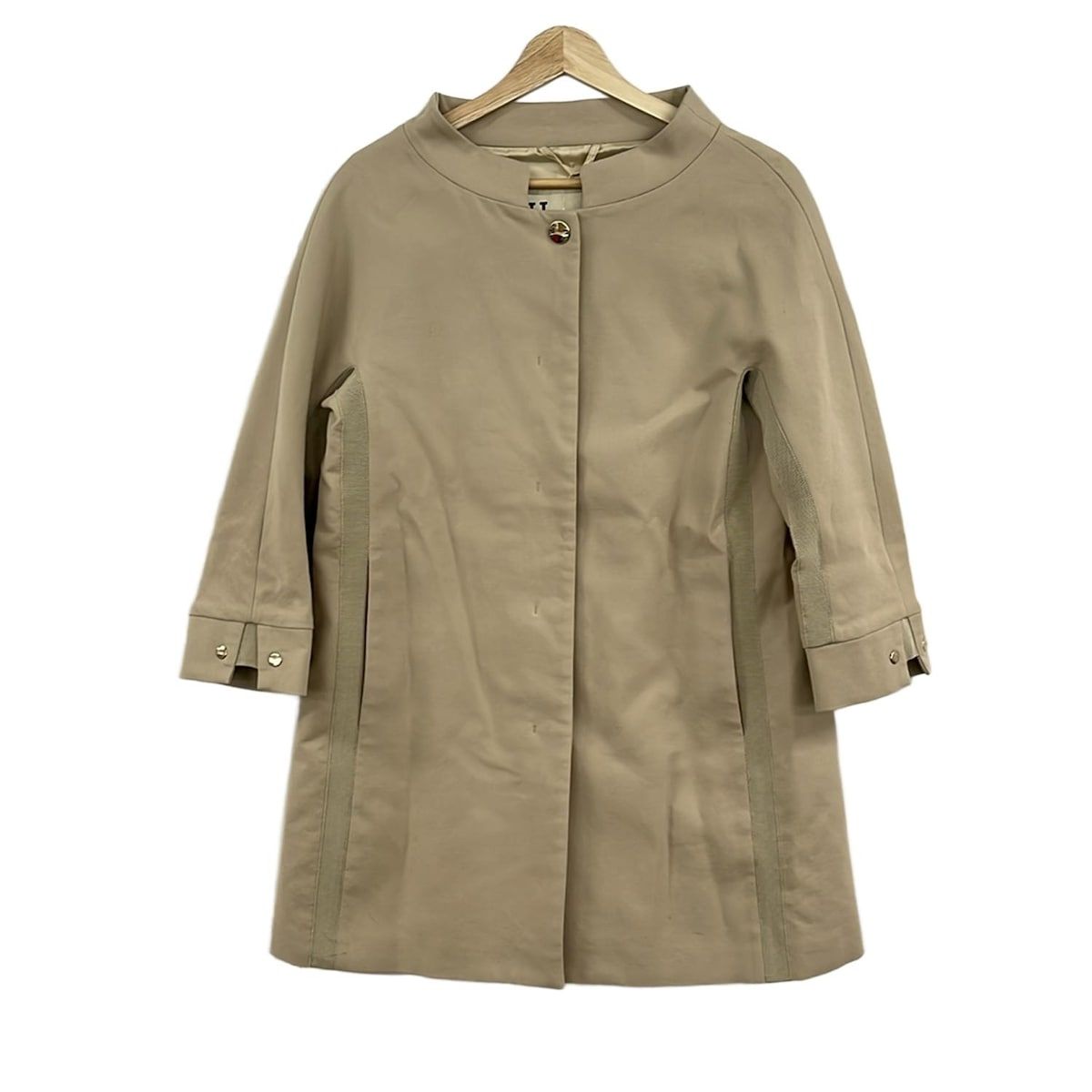 HERNO(ヘルノ) コート サイズ40 M レディース美品 - ベージュ 長袖/秋