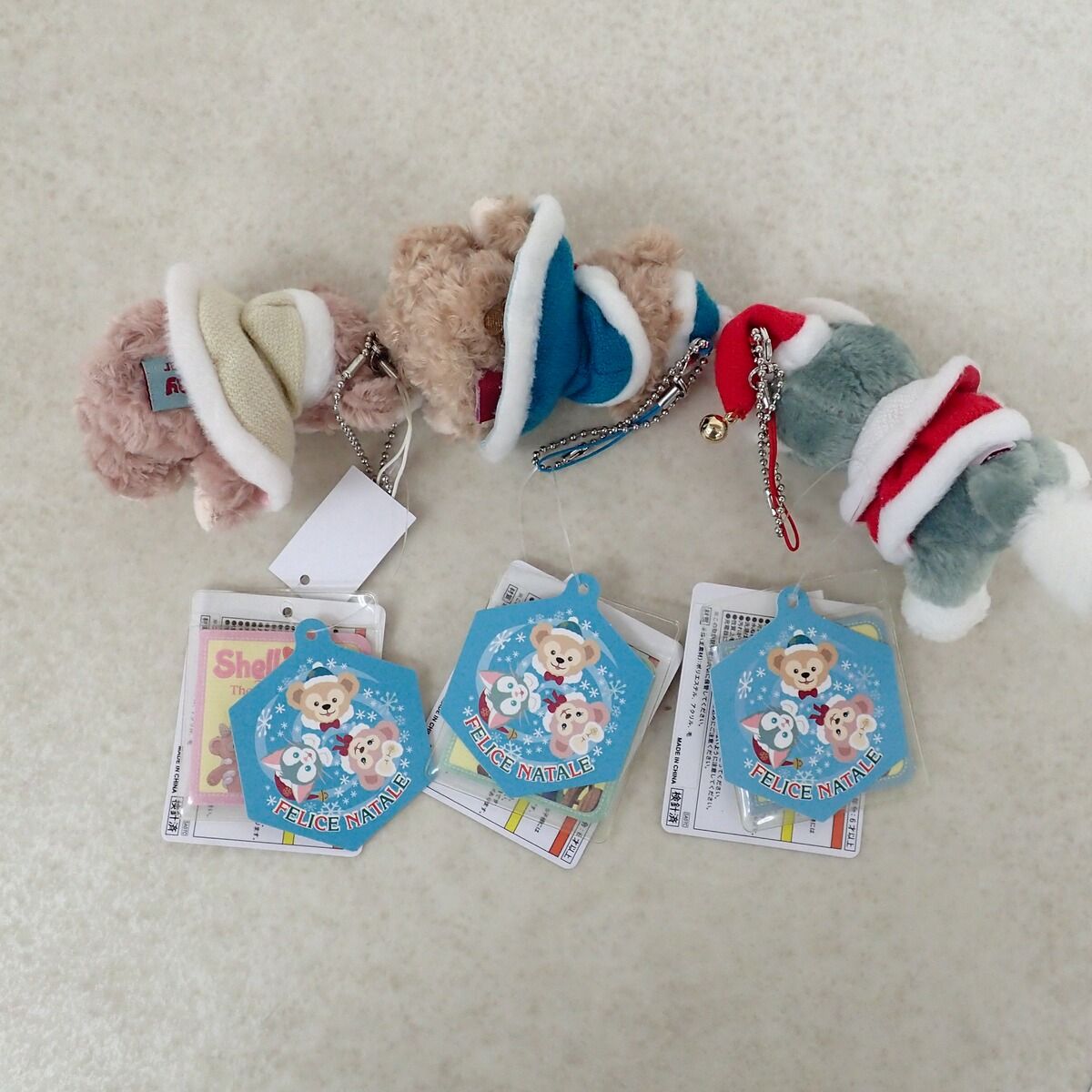 ダッフィー/シェリーメイ/ジェラトーニ ぬいぐるみストラップ