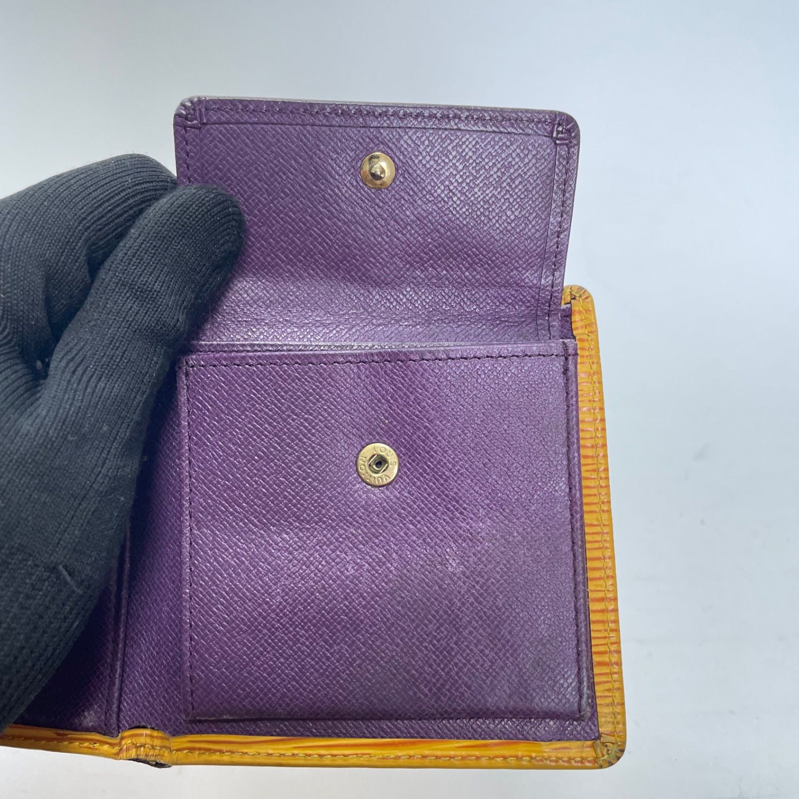 3434 LOUIS VUITTON ルイヴィトン エピ 二つ折り財布 ポルトフォイユ