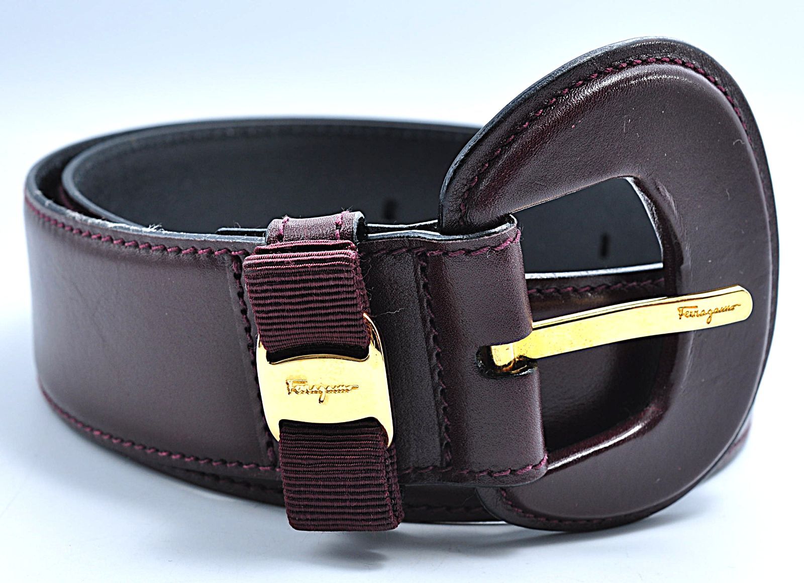 美品 Salvatore Ferragamo サルヴァトーレフェラガモ ベルト ヴァラ