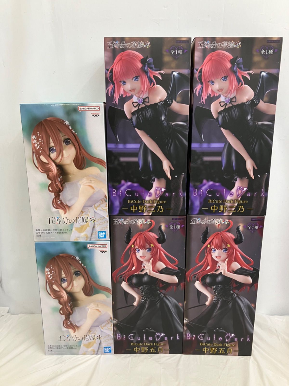 未開封 五等分の花嫁 中野二乃 中野三玖 中野五月 フィギュア 6個