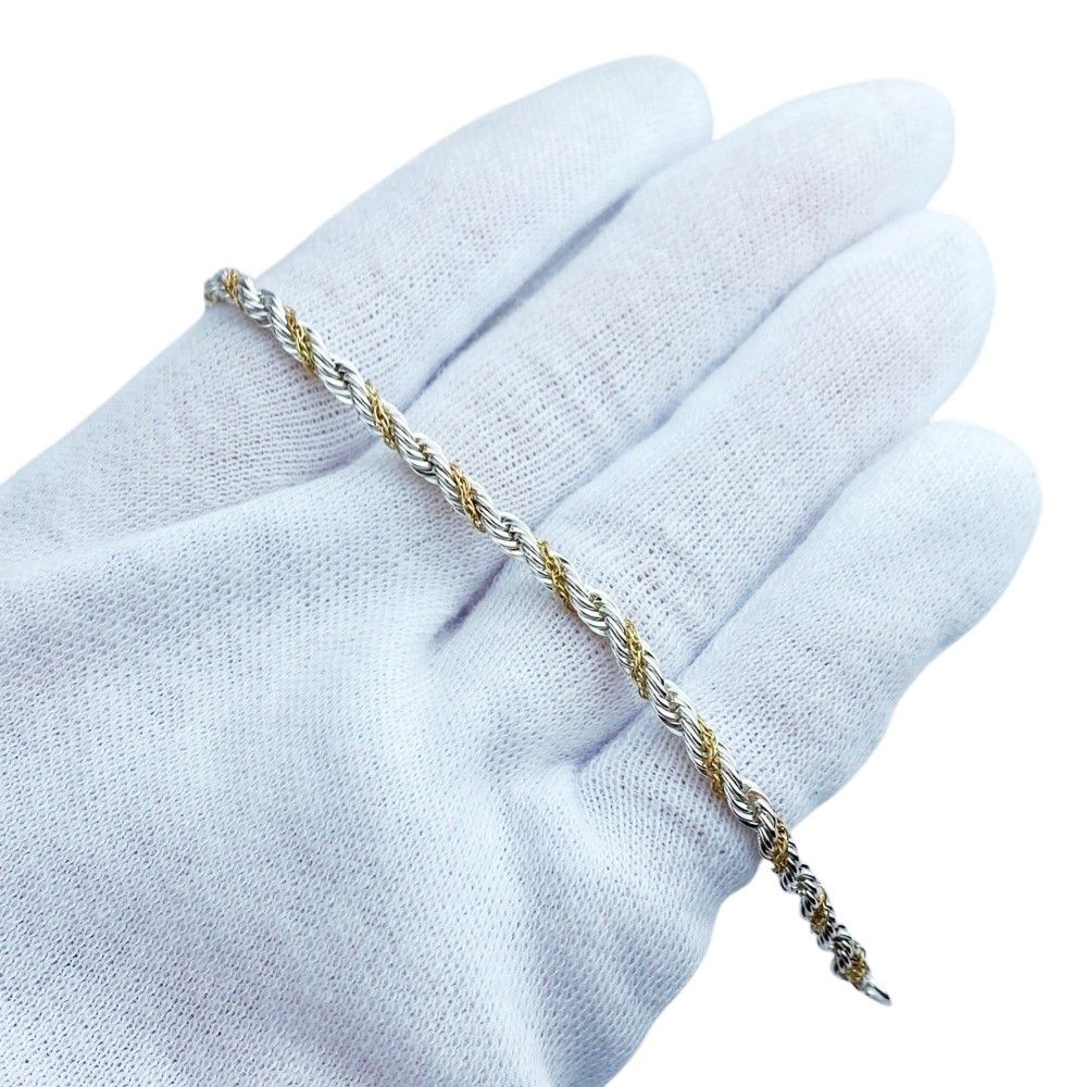 ティファニー □新同□ ツイスト ブレスレット コンビ アクセサリー