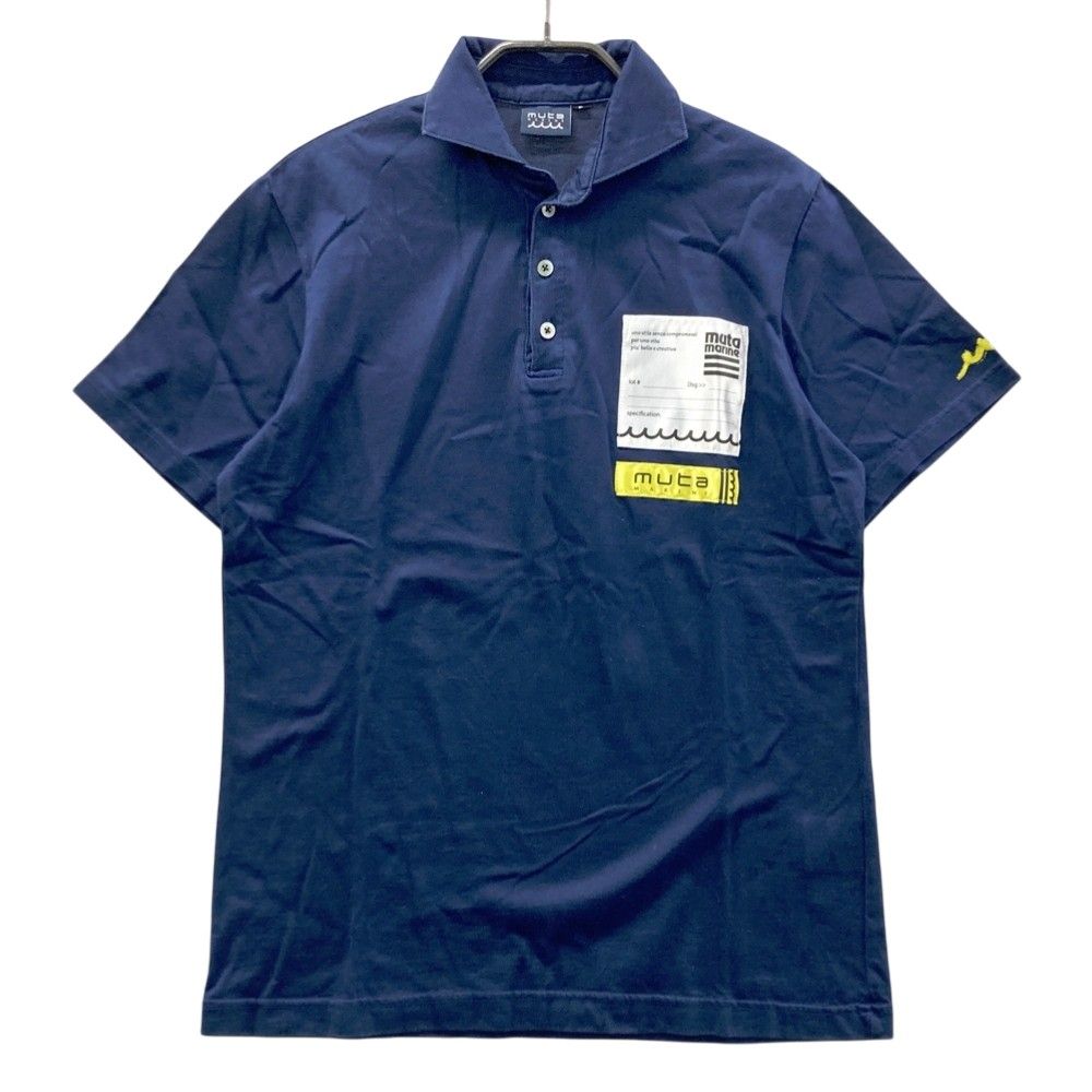 サイズ：5 MUTA MARINE ムータマリン 半袖ポロシャツ ネイビー系