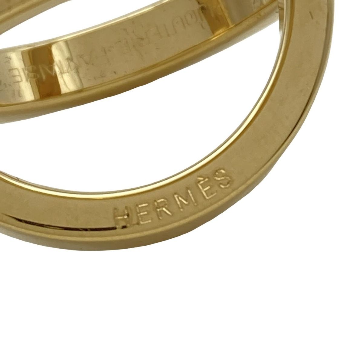 HERMES(エルメス) スカーフリング美品 コスモス ゴールド - メルカリ