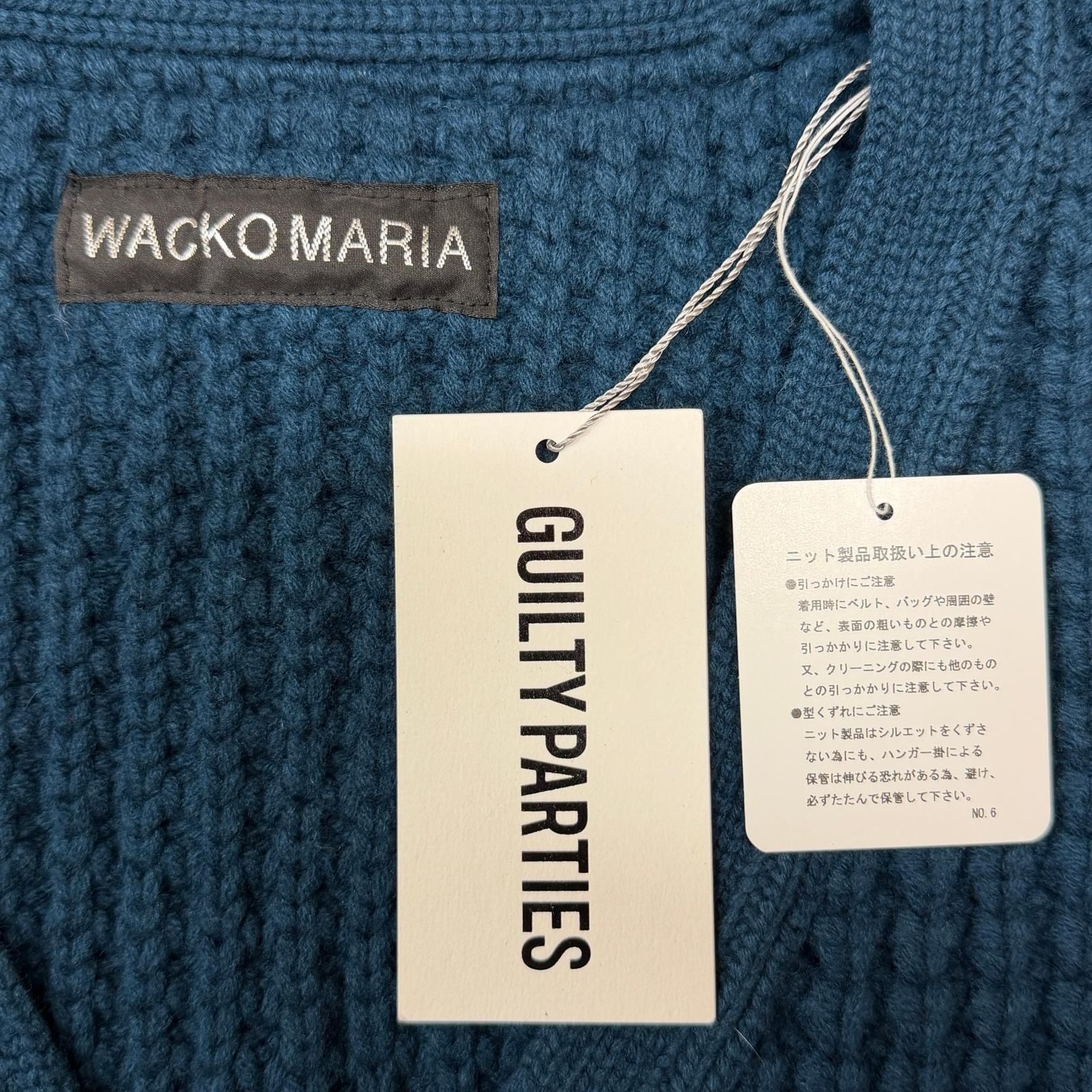 参考上代57200円 未使用 WACKO MARIA 24AW WAFFLE KNIT CARDIGAN