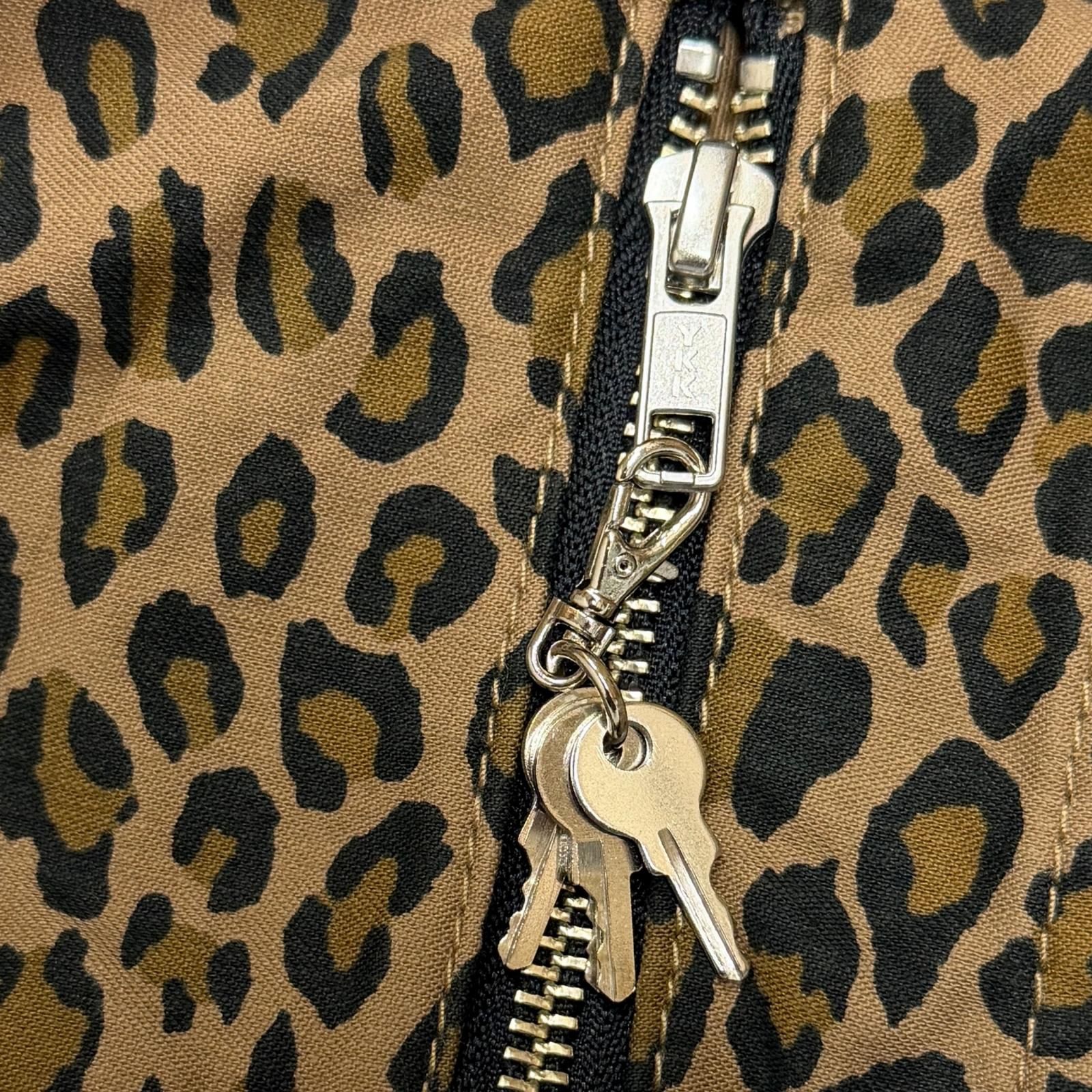 参考上代154000円 未使用 KIDILL PADLOCK JUMPSUIT パッドロック ジャンプスーツ オールインワン つなぎ キディル KL918 レオパード 46 （4605M） 参考上代154000円 未使用 KIDILL PADLOCK JUMPSUIT パッドロック