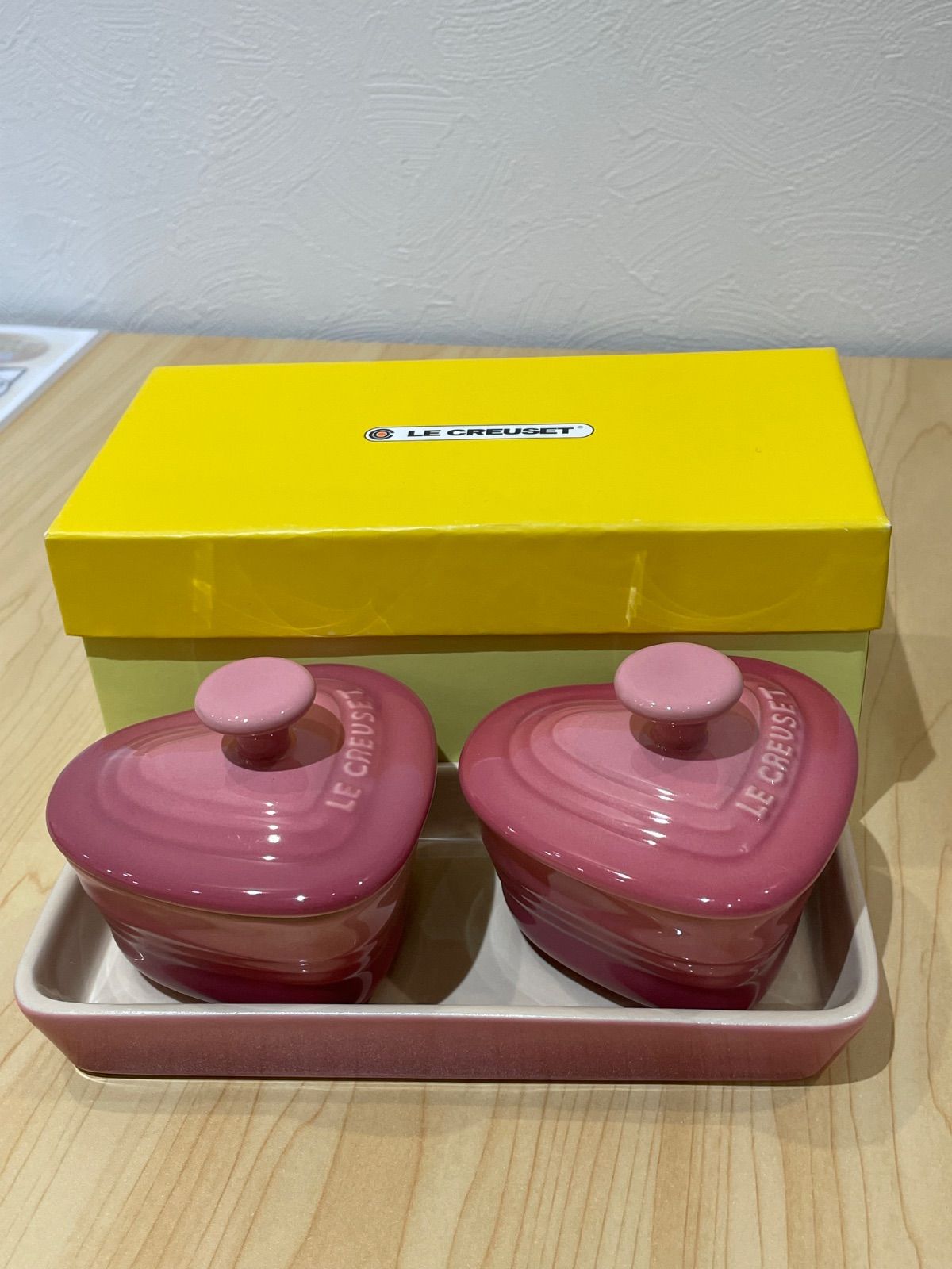 未使用】LE CREUSET プチ・ラムカン・ダムール・セット ピンク - メルカリ