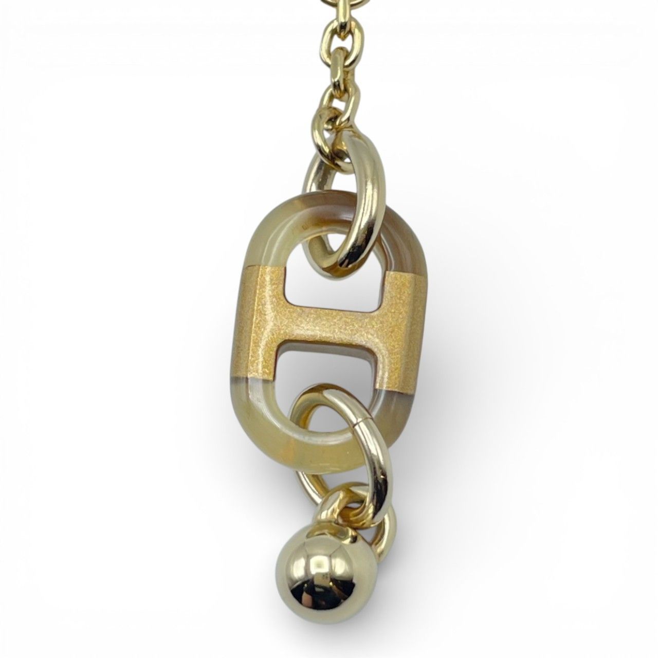 エルメス ミュールシュルメール ネックレス ゴールド GP/バッファロー