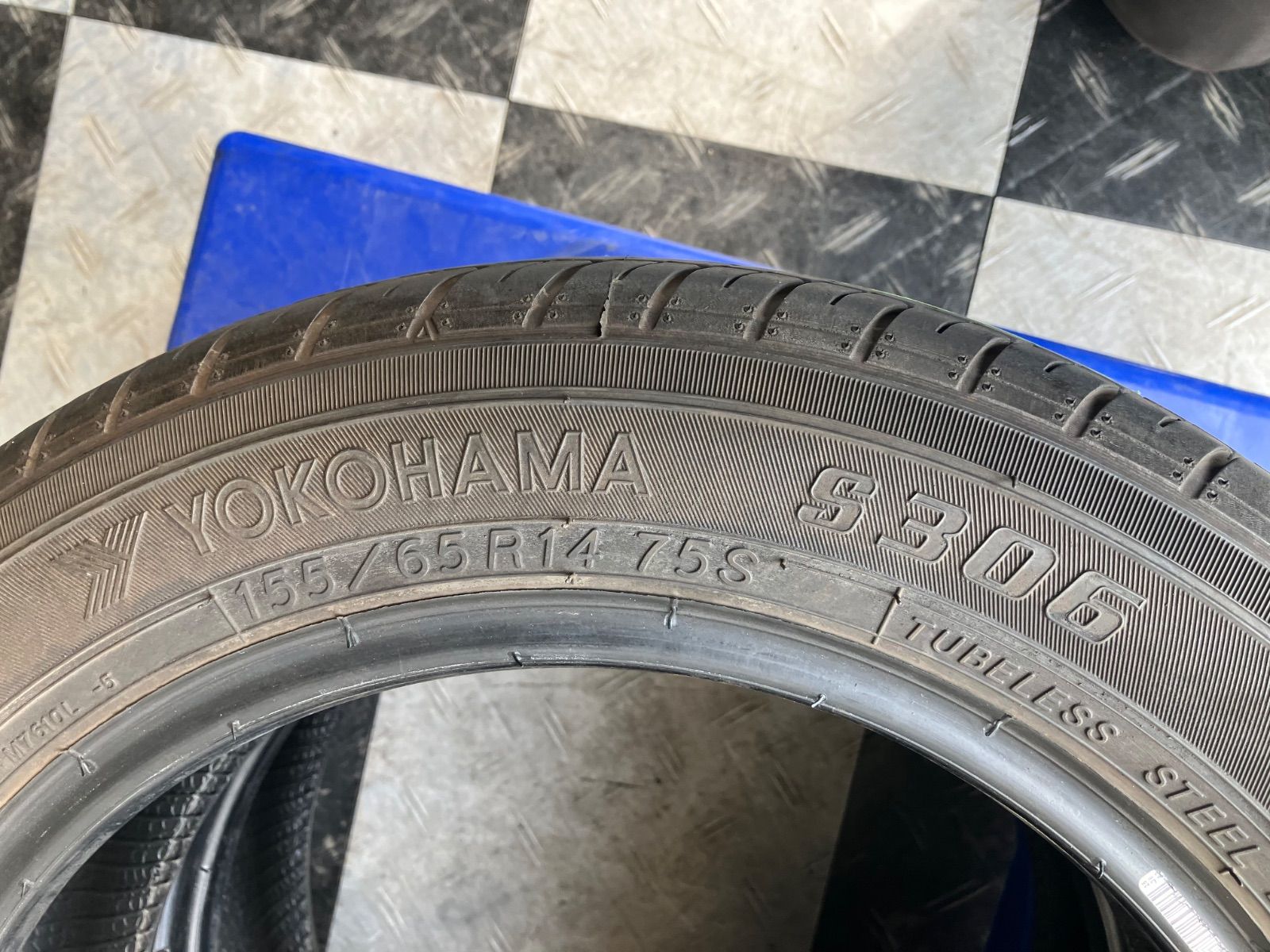 送料込み] 傷あり155/65R14 75S 2024年製 YOKOHAMA S306 ヨコハマ 中古 