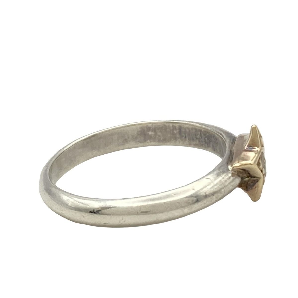 STAR JEWELRY(スタージュエリー) リング美品 - K14YG×シルバー スター