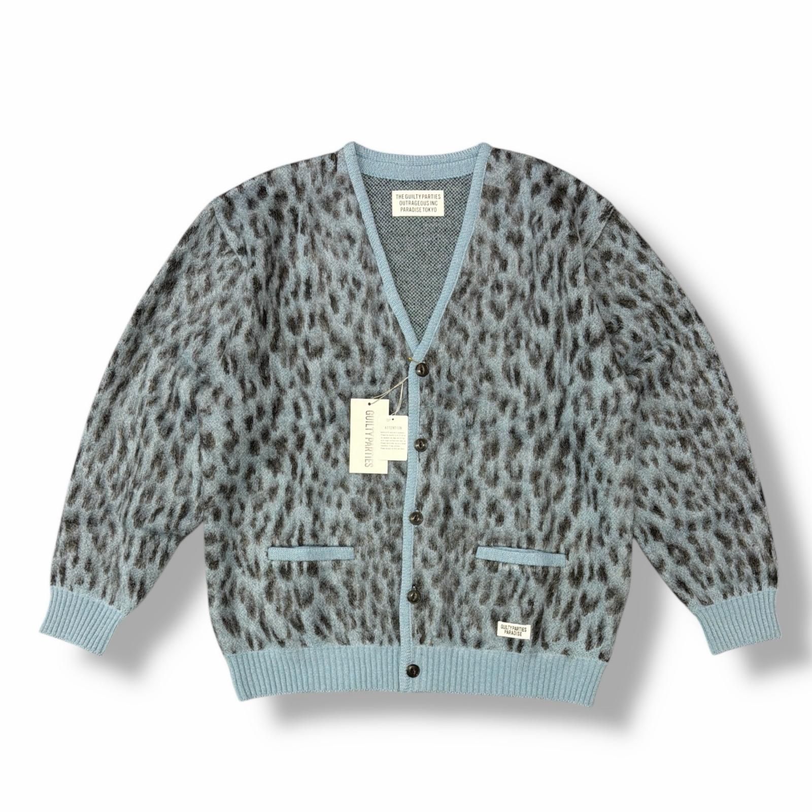 未使用 WACKO MARIA 22AW LEOPARD MOHAIR CARDIGAN レオパードニット