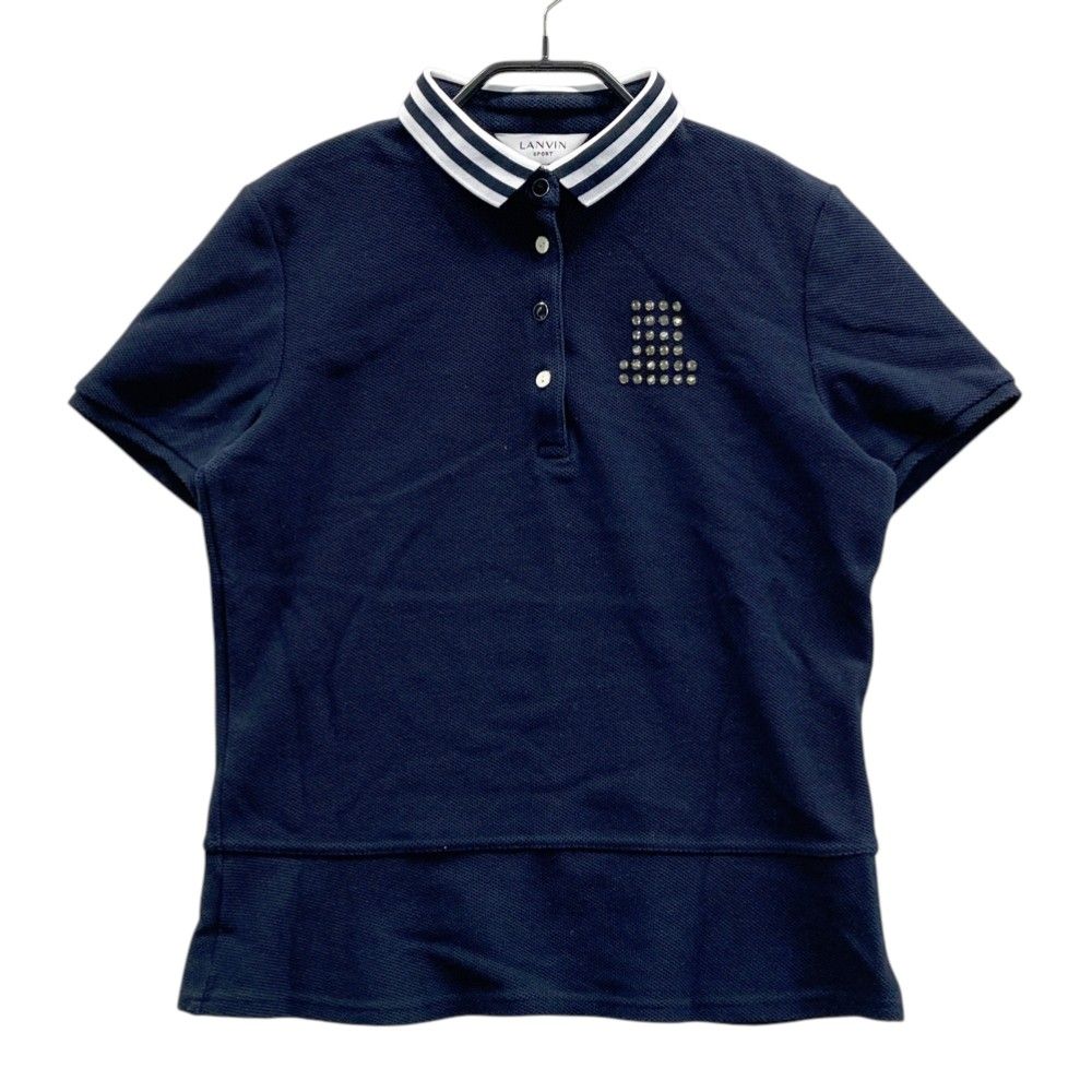 サイズ：40 LANVIN SPORT ランバン スポール 半袖ポロシャツ ネイビー