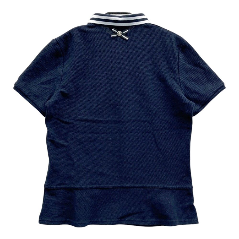サイズ：40 LANVIN SPORT ランバン スポール 半袖ポロシャツ ネイビー
