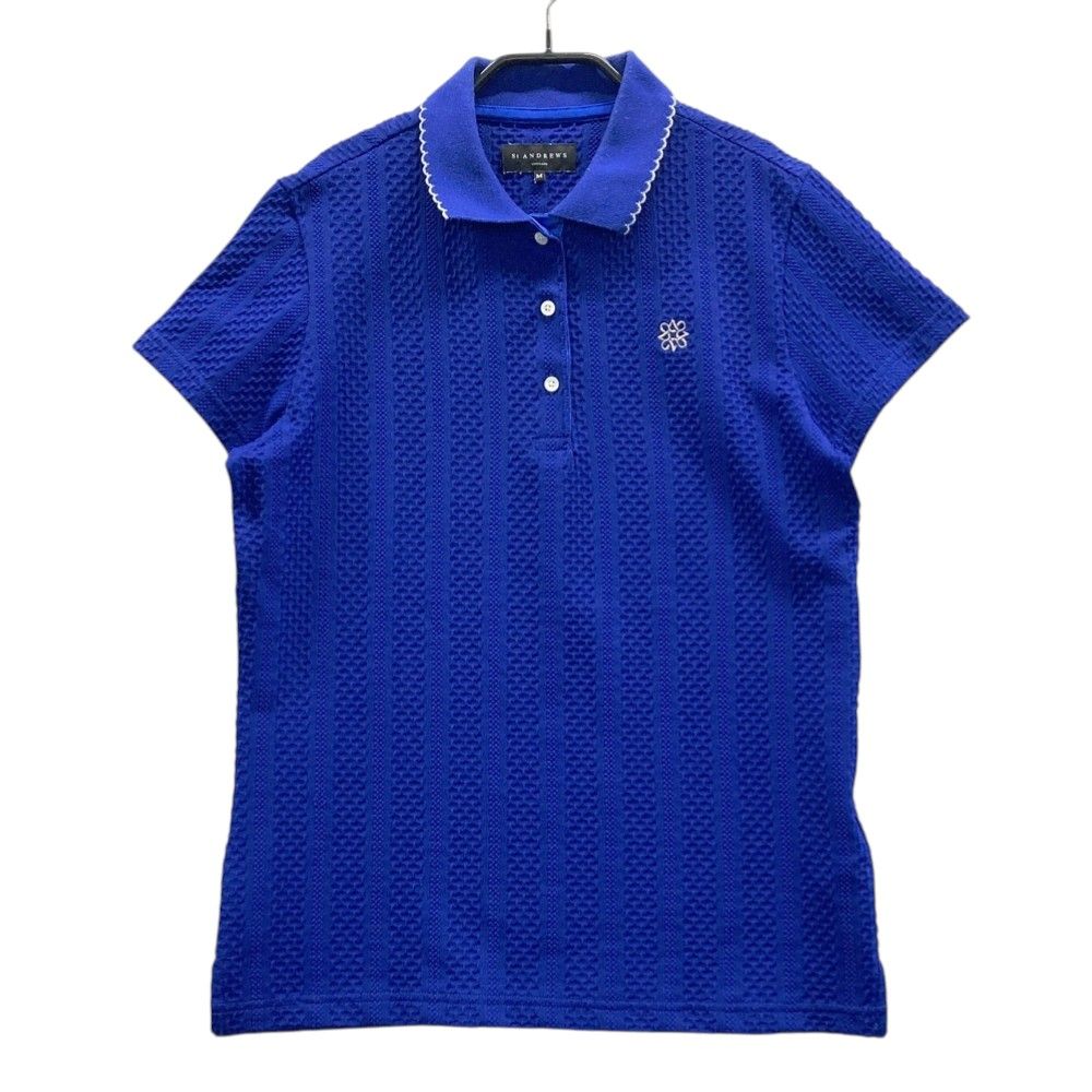 サイズ：M ST ANDREWS セントアンドリュース 半袖ポロシャツ ブルー系