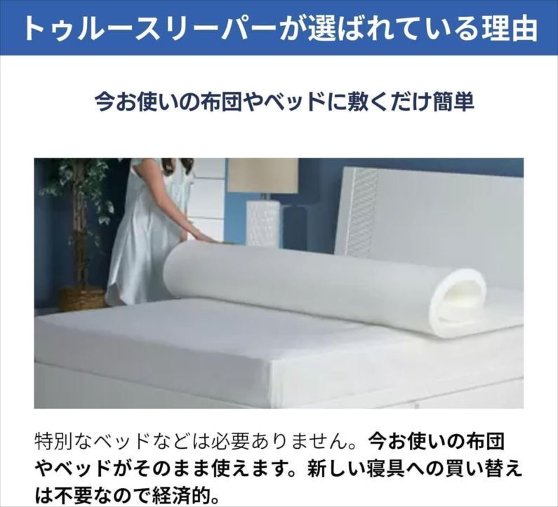 E2298◇未使用 トゥルースリーパー プレミアム シングル 低反発