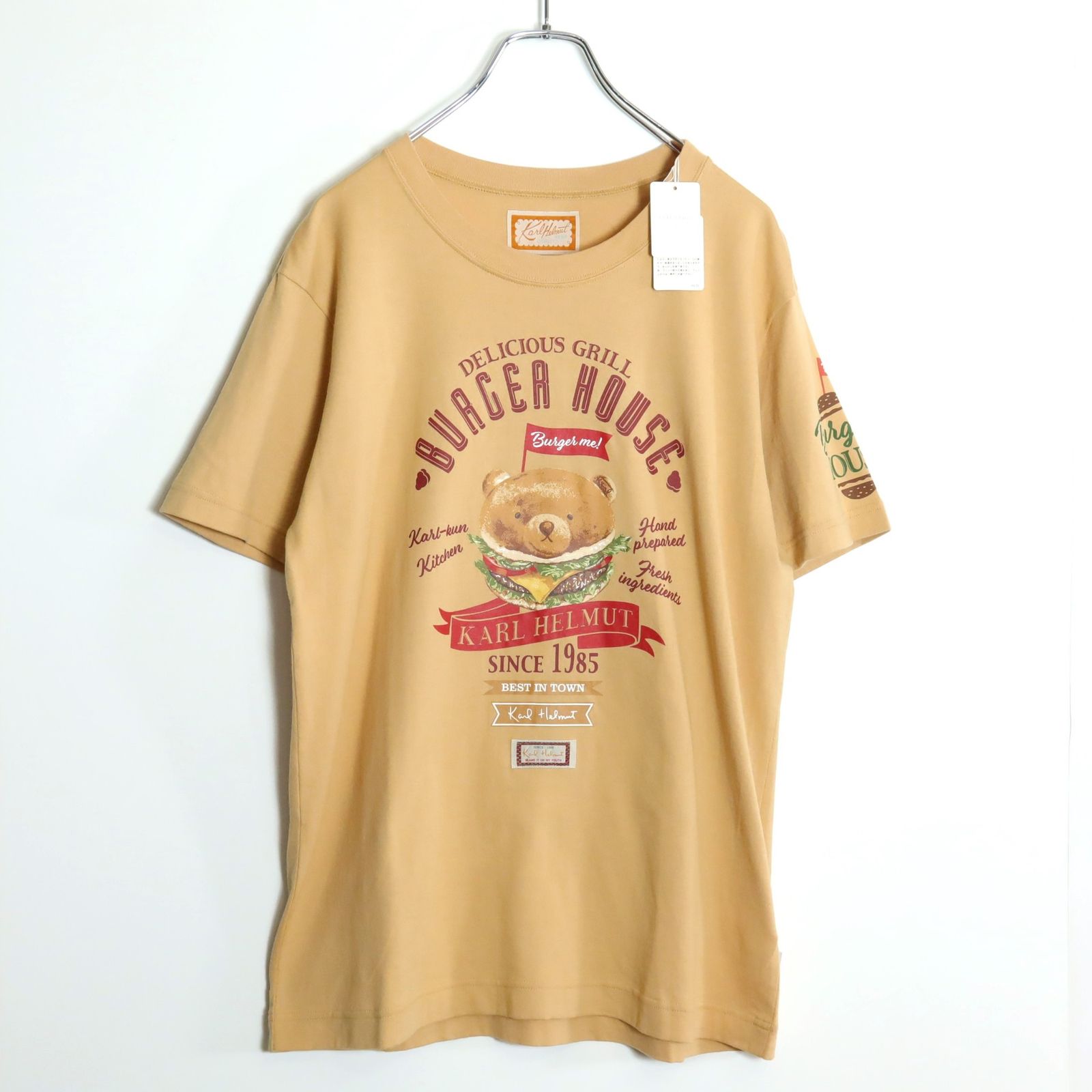 極美品】カールヘルム☆ハンバーガーKARLくん♪半袖Tシャツ サイズ3(M