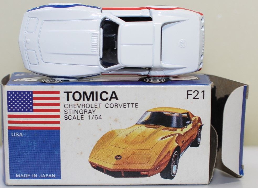 USED トミカ 青箱 F21 シボレー コルベット スティングレー 1/64 日本
