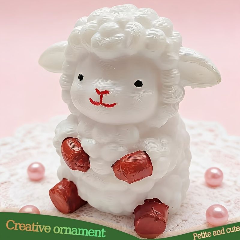 置物 オブジェ ガーデンオーナメント 可愛い羊 ひつじ ヒツジ 屋外
