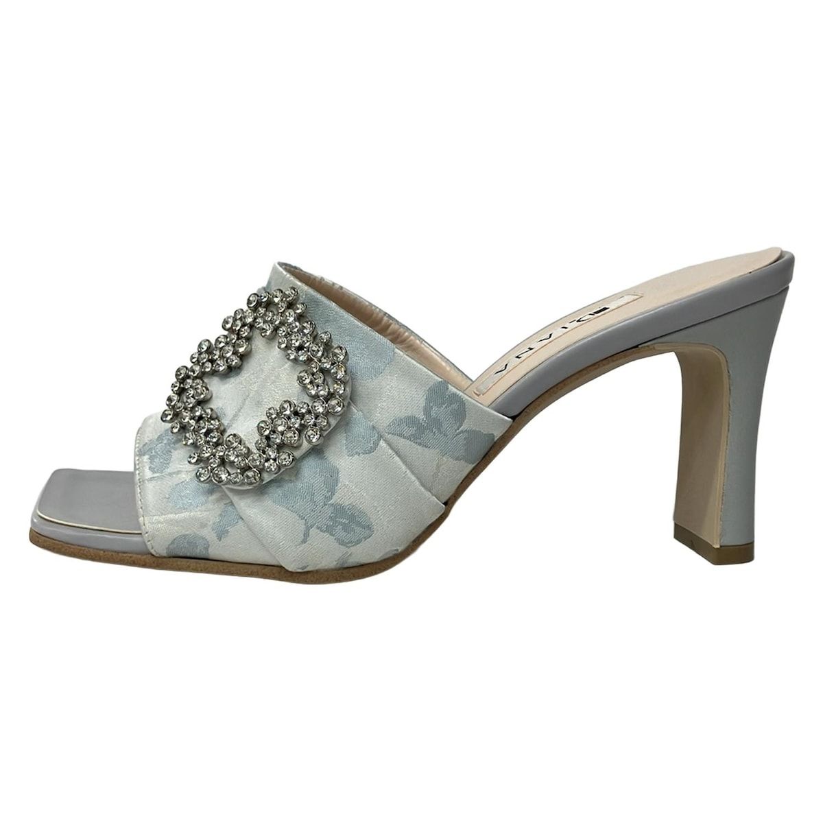 DIANA(ダイアナ) ミュール M レディース美品 - ライトブルー ビジュー