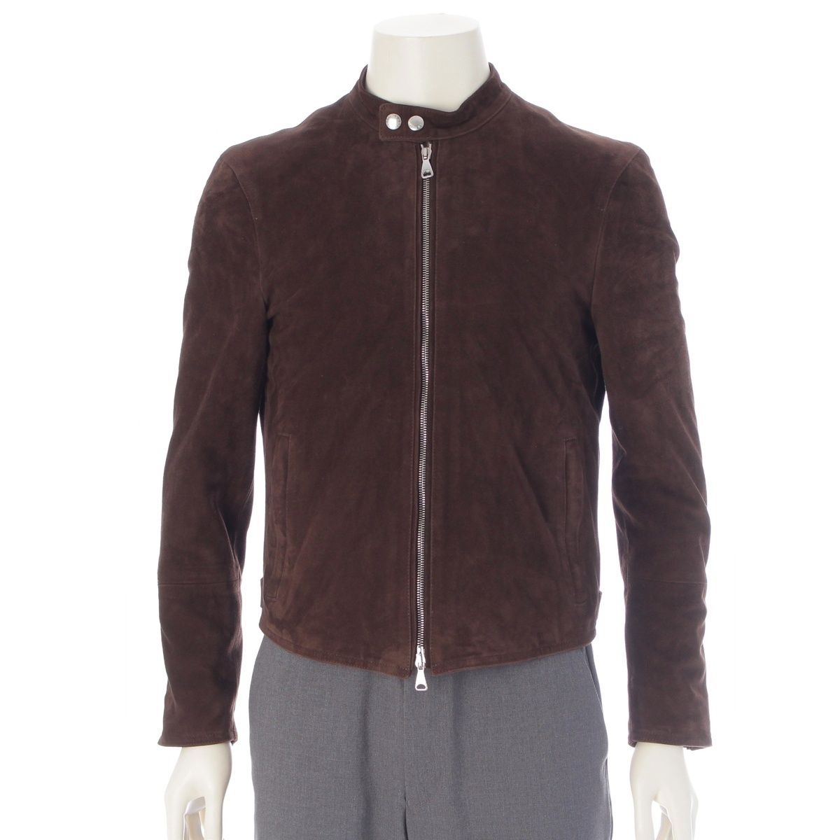 エンメティ ゴートスキン JURI GOAT SKIN SUEDE シングル ライダース