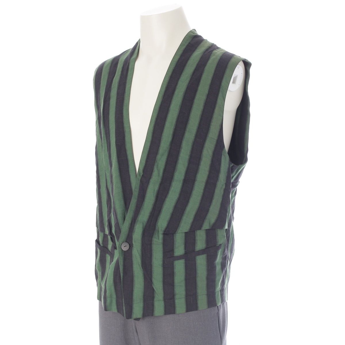 イッセイミヤケ 80s 1986 86年 筆タグ ウール 脱色 ジレ ベスト