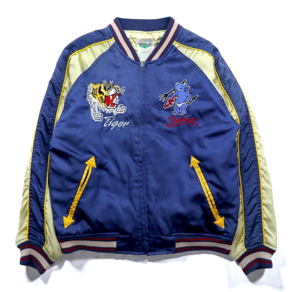 TEDMAN 90年代 TSK-013 第13作目 リバーシブル スカジャン L ブルー