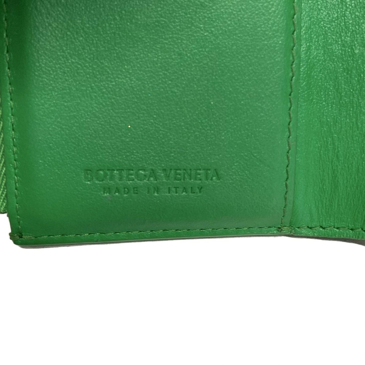 BOTTEGA VENETA(ボッテガヴェネタ) 3つ折り財布 カセット グリーン