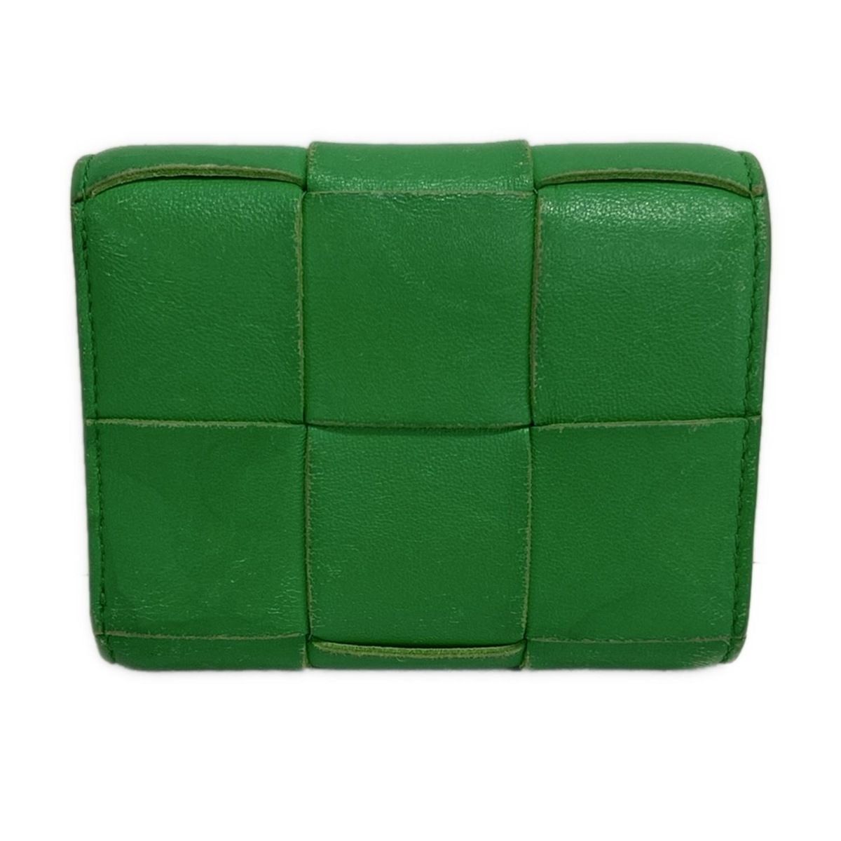 BOTTEGA VENETA(ボッテガヴェネタ) 3つ折り財布 カセット グリーン