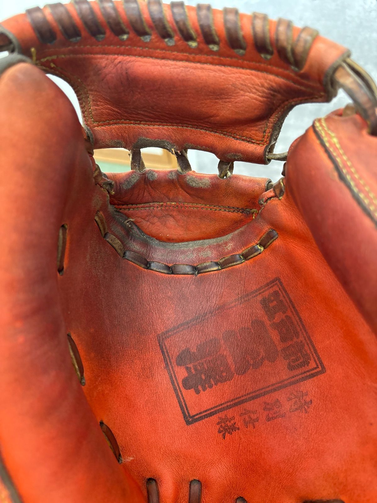 状態(C)-普通】玉澤 TAMAZAWA 硬式 キャッチャーミット ☆型作り硬式