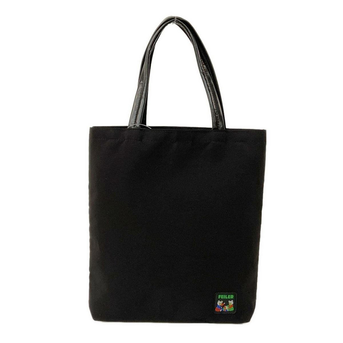FEILER(フェイラー) トートバッグ 黒×グレー×マルチ クマ - メルカリ