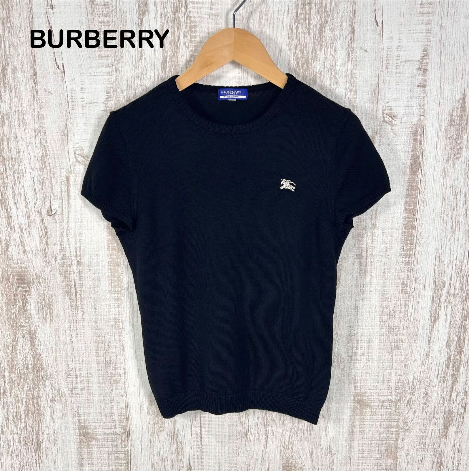 BURBERRY BLUE LABEL バーバリーブルーレーベル ポイントロゴ刺繡